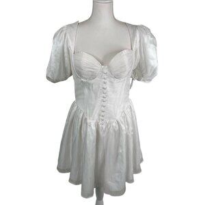 Adeirlina Women’s Here Comes The Sun dress Size XL Corset Coquette Milkmaid NWT